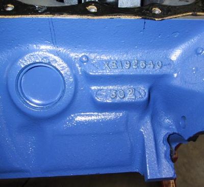 Where can you find the serial numbers on Ford engines?